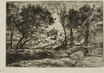 Souvenir van Toscane door Jean Baptiste Camille Corot