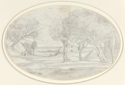 Souvenir van Toscane door Jean Baptiste Camille Corot