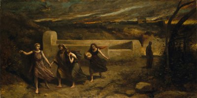 De brand van Sodom door Jean Baptiste Camille Corot
