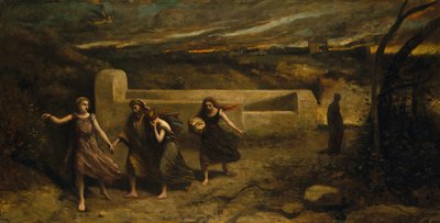 De Verbranding van Sodom door Jean Baptiste Camille Corot