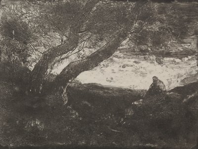 De Dromer, originele indruk 1854, gedrukt in 1921 door Jean Baptiste Camille Corot