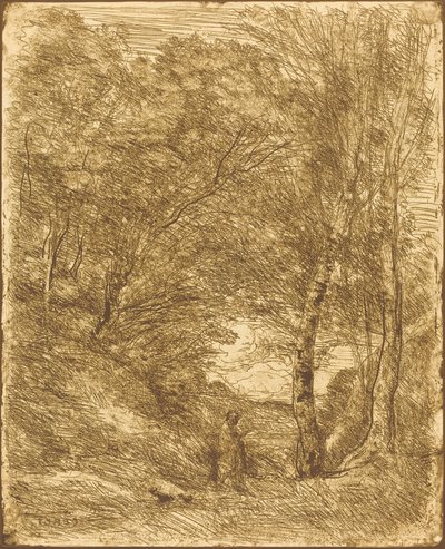 De Tuinen van Horatius door Jean Baptiste Camille Corot