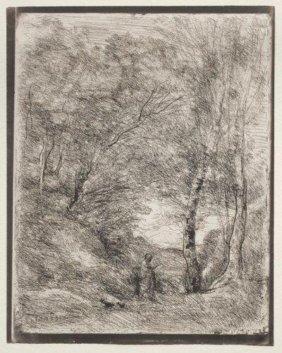 De tuinen van Horace door Jean Baptiste Camille Corot