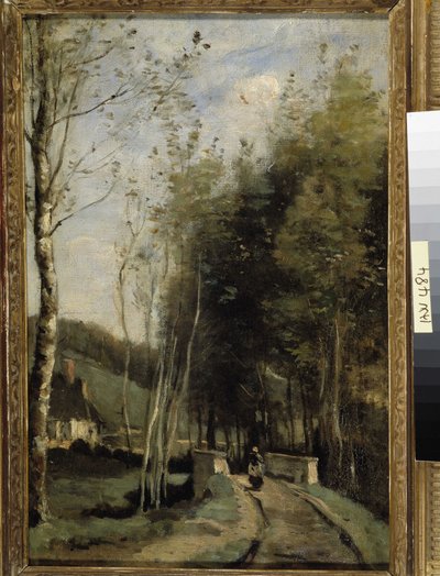 De kleine brug door Jean Baptiste Camille Corot