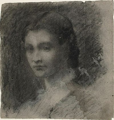 Borstbeeld van een jonge vrouw (recto); zittende vrouwenfiguur (verso) door Jean Baptiste Carpeaux