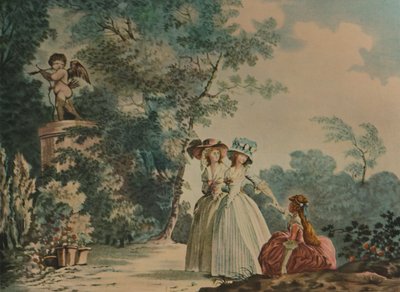 Les Trois Soeurs Au Parc De Saint-Cloud door Jean Baptiste Chapuy