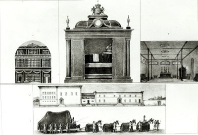 Begrafenisstoet en Monument van Keizer Leopold, uit 