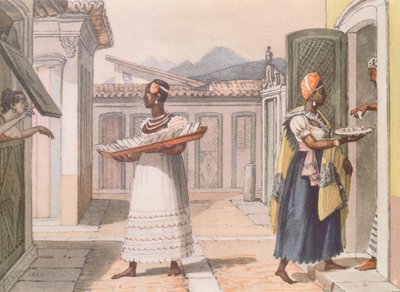 Reizende verkoopsters in Rio de Janeiro in 1827, uit 