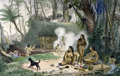 Dorp van Cabocles in Cantagalo, uit 