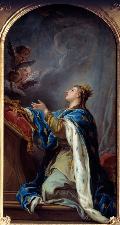 Portret van Jeanne de Frankrijk door Jean Baptiste Deshays