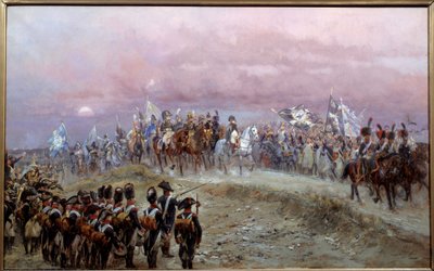 Avond van de Slag bij Jena 14/10/1806 door Jean Baptiste Edouard Detaille