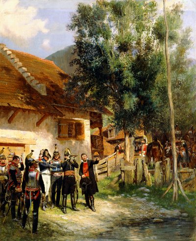 De oriëntatie, 1895 door Jean Baptiste Edouard Detaille