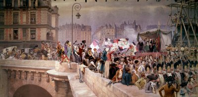 Vrijwilligers vertrokken naar het leger in 1792 door Jean Baptiste Edouard Detaille