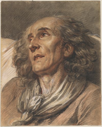 Buste van een Oude Man door Jean Baptiste Greuze