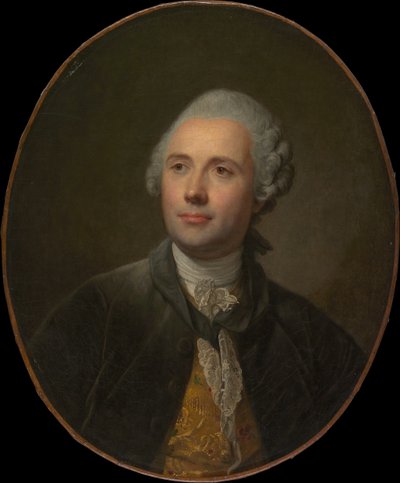 Jean Jacques Caffiéri 1725-1792, ca. 1765 door Jean Baptiste Greuze