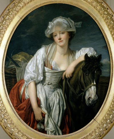 De melkmeid door Jean Baptiste Greuze