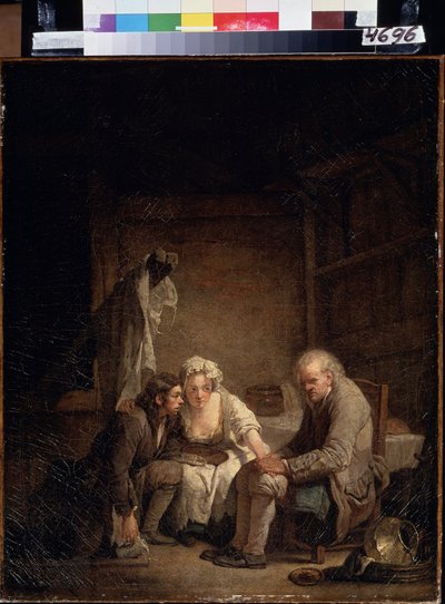 De bedrogen blinde door Jean Baptiste Greuze