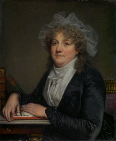 Madame Jean-Baptiste Nicolet Anne Antoinette Desmoulins door Jean Baptiste Greuze