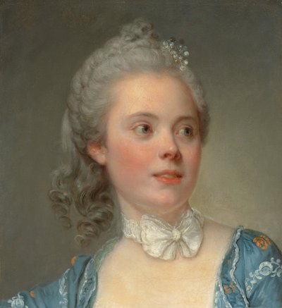 Portret van een dame, ca. 1765 door Jean Baptiste Greuze