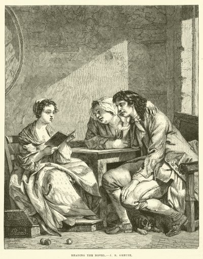 De roman lezen door Jean Baptiste Greuze