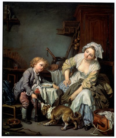 Verwend kind, 1765 door Jean Baptiste Greuze