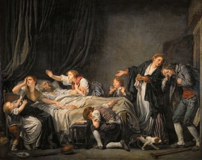 De Vloek van de Vader: De Zoon Gestraft door Jean Baptiste Greuze