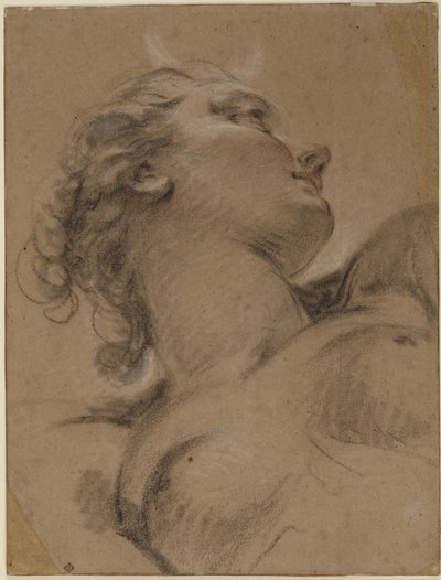 Toegeschreven aan Jean-Baptiste Deshays - Hoofd en bovenlichaam van Diana, x1983-3 door Jean Baptiste Henri Deshays