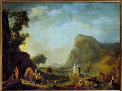 Oosters landschap door Jean Baptiste Hilaire