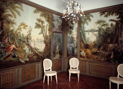 Interieurzicht van de Salon Demarteau, gerealiseerd door Jean Baptiste Huet door Jean Baptiste Huet