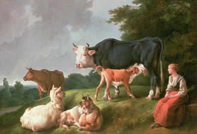 Pastorale scène door Jean Baptiste Huet