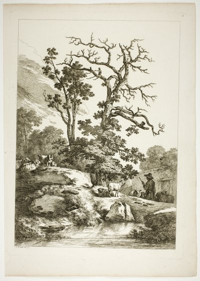 Plaat 23 van 38 uit Oeuvres de J. B. Huet door Jean Baptiste Huet