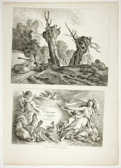 Plaat 25 van 38 uit Oeuvres de J. B. Huet door Jean Baptiste Huet