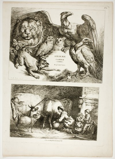 Plaat 31 van 38 uit Oeuvres de J. B. Huet door Jean Baptiste Huet