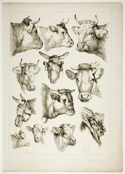 Plaat 35 van 38 uit Oeuvres de J. B. Huet door Jean Baptiste Huet