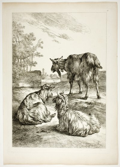 Plaat achttien van 38 uit Oeuvres de J. B. Huet door Jean Baptiste Huet