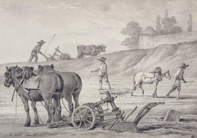 Ploegen van de Velden door Jean Baptiste Huet