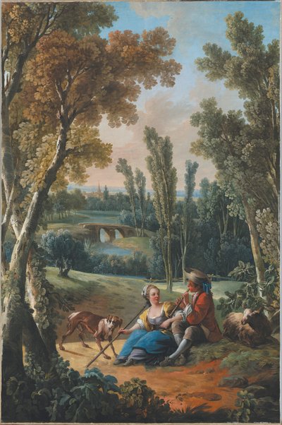 De fluitles door Jean Baptiste Huet