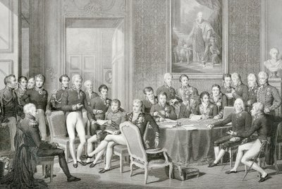 Deelnemers aan het Congres van Wenen in 1814-1815 door Jean Baptiste Isabey