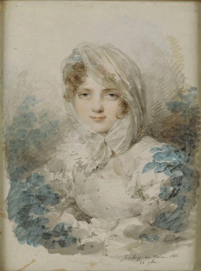Portret van Ekaterina Pavlovna Bagration 1783-1857, geboren Skavronska door Jean Baptiste Isabey