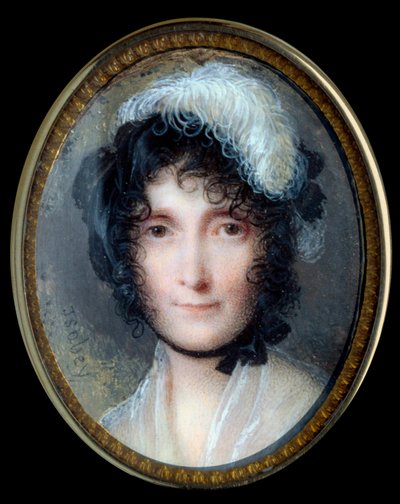 Portret van Laetitia Bonaparte (Letizia Maria Ramolino) (1750-1836), moeder van Napoleon Bonaparte door Jean Baptiste Isabey