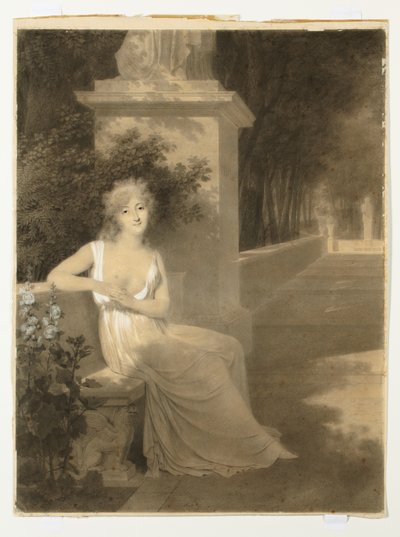 Portret van Thérésa Tallien als muze van de poëzie door Jean Baptiste Isabey