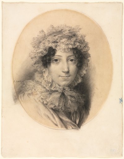 Portret van een Dame door Jean Baptiste Isabey