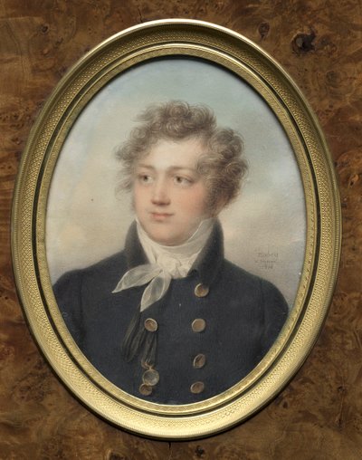 Portret van een man, mogelijk Alexander I, Keizer van Rusland, 1814 door Jean Baptiste Isabey