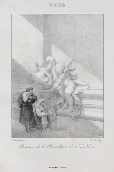 Reis naar Italië in 1822 door Jean Baptiste Isabey