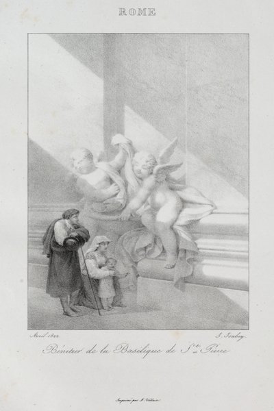 Reis naar Italië in 1822 door Jean Baptiste Isabey