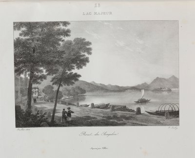 Reis naar Italië in 1822 door Jean Baptiste Isabey