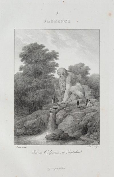 Reis naar Italië in 1822 door Jean Baptiste Isabey