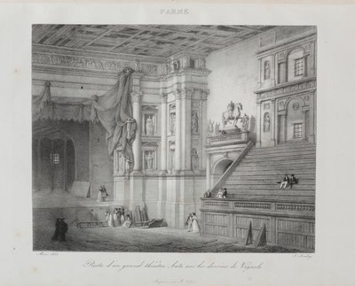Reis naar Italië in 1822 door Jean Baptiste Isabey