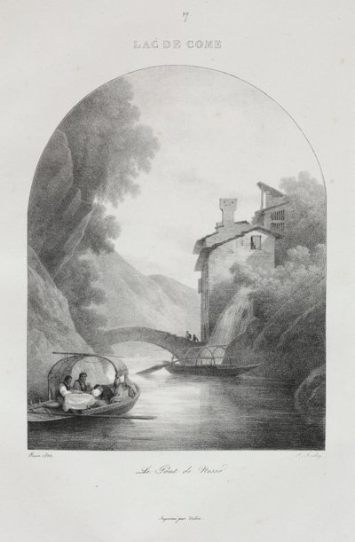 Reis naar Italië in 1822 door Jean Baptiste Isabey