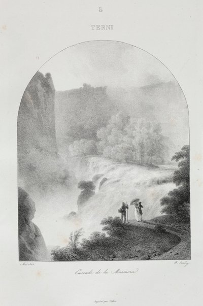 Reis naar Italië in 1822 door Jean Baptiste Isabey
